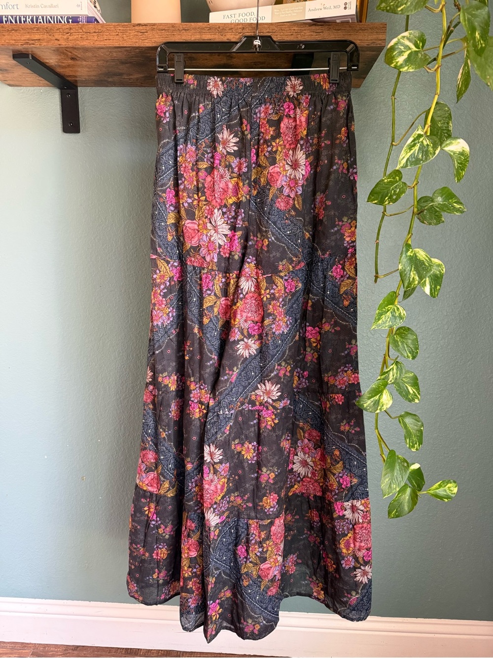 NWT Natural Life Barcelona Button Down & Patti Palazzo Pants Floral Cotton Set - Picture 7 of 11